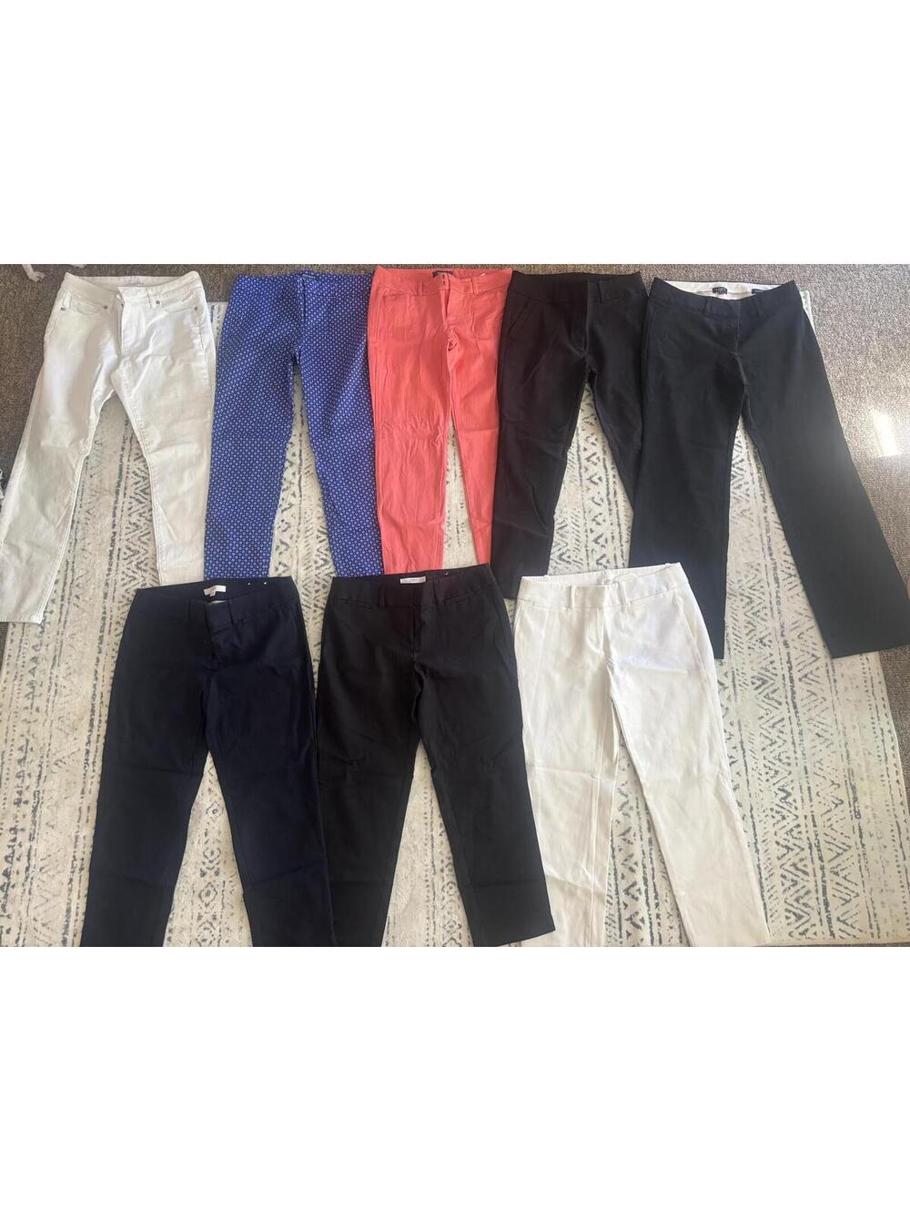 Lot of 7 Ann Taylor LOFT Women’s Dress Pants Mixed Colors and Sizes